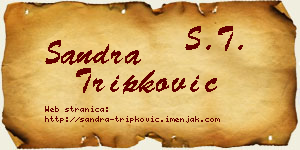 Sandra Tripković vizit kartica